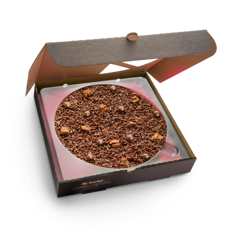 Our Delightfully Dark Chocolate Pizza 10 inch variation